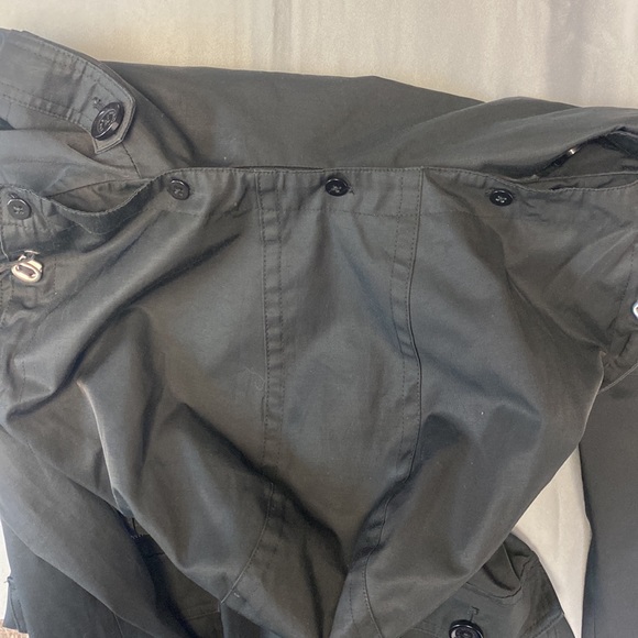 Michael Kors Belted Trench Style Rain Jacket with Removable Hood - Picture 5 of 11